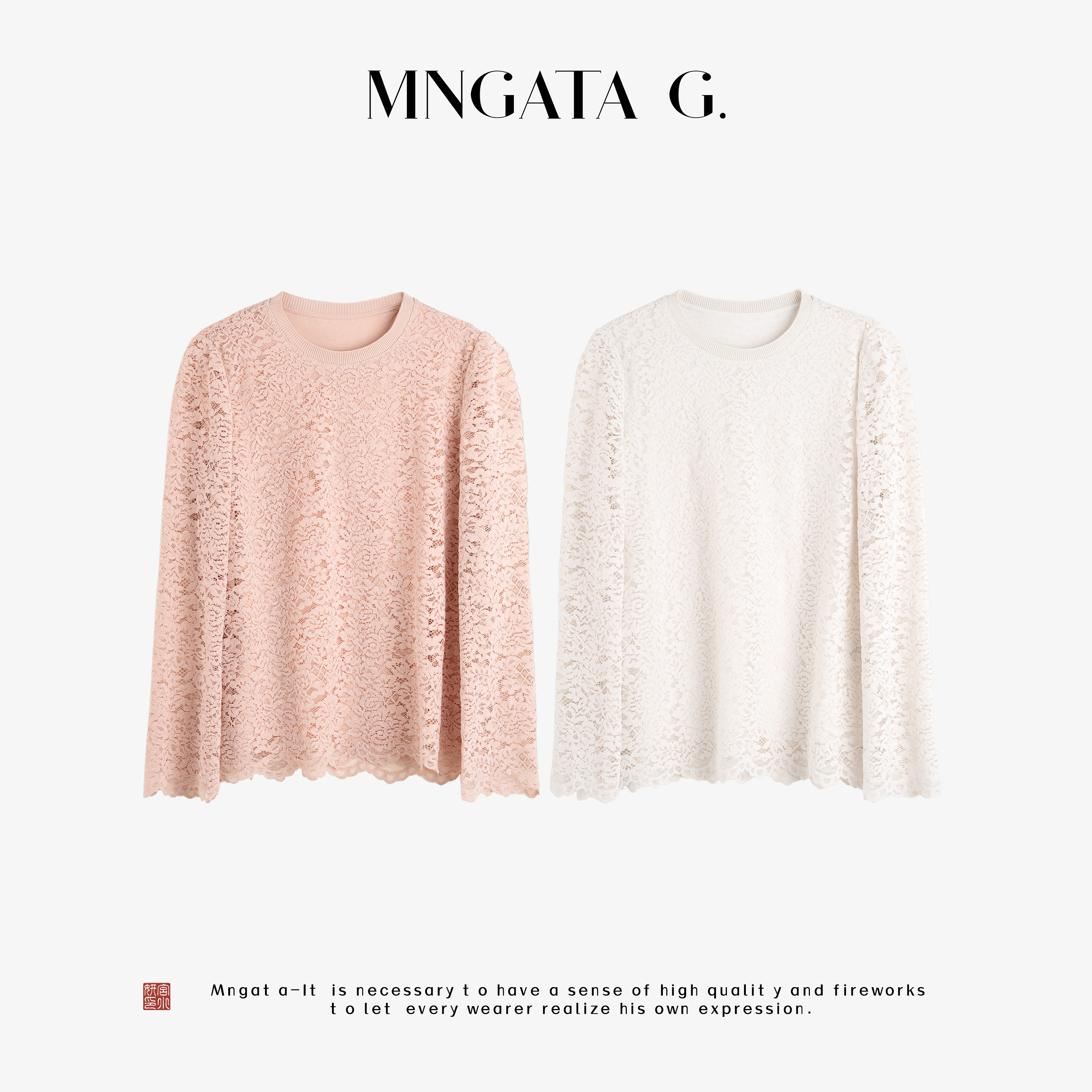 MNGATA G.宫小妍【花语打底】早秋新中式中国风休闲百搭上衣5071568