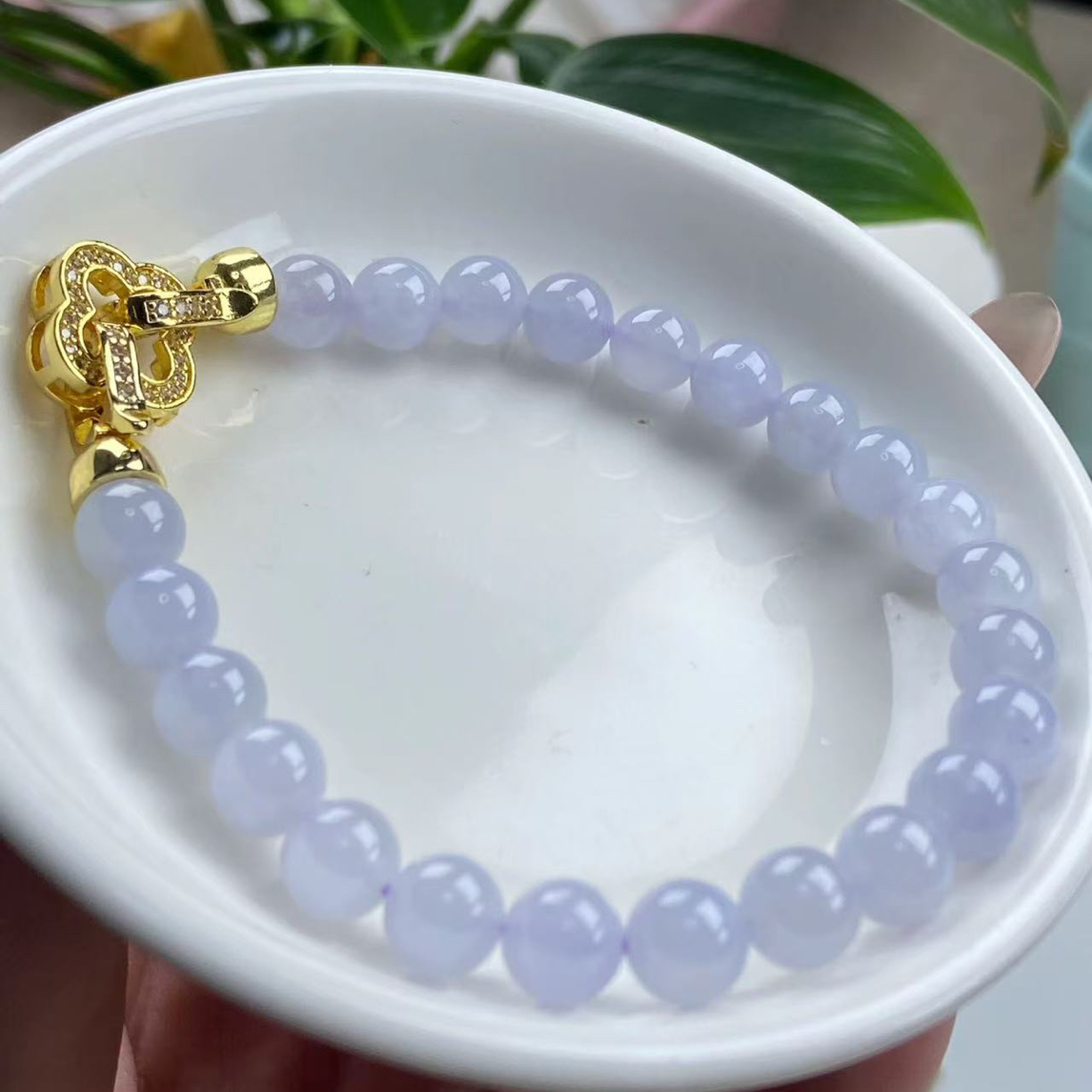 天然翡翠A货手串