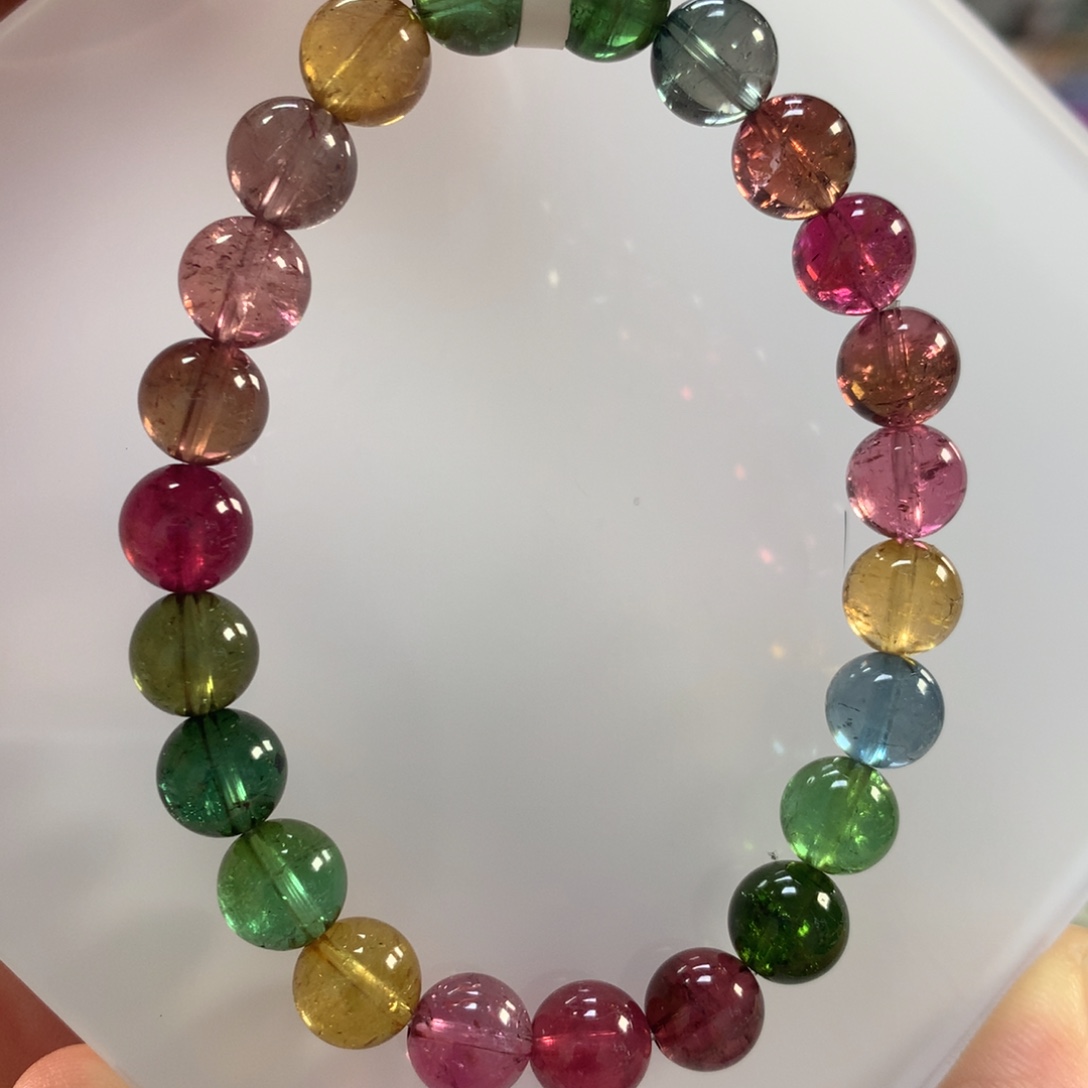 碧玺手链未镶嵌8.2左右