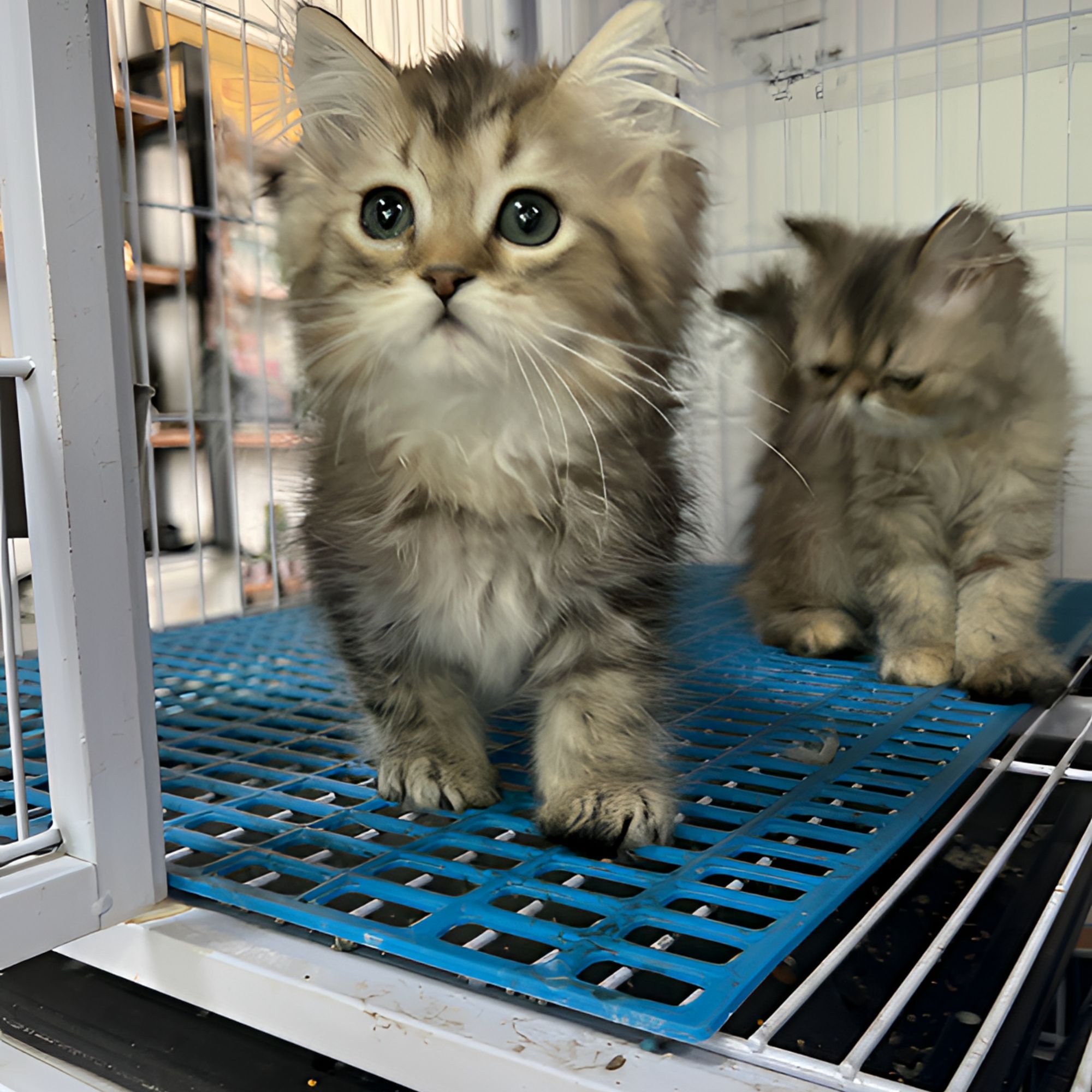 英国长毛猫   金虎斑加白  公