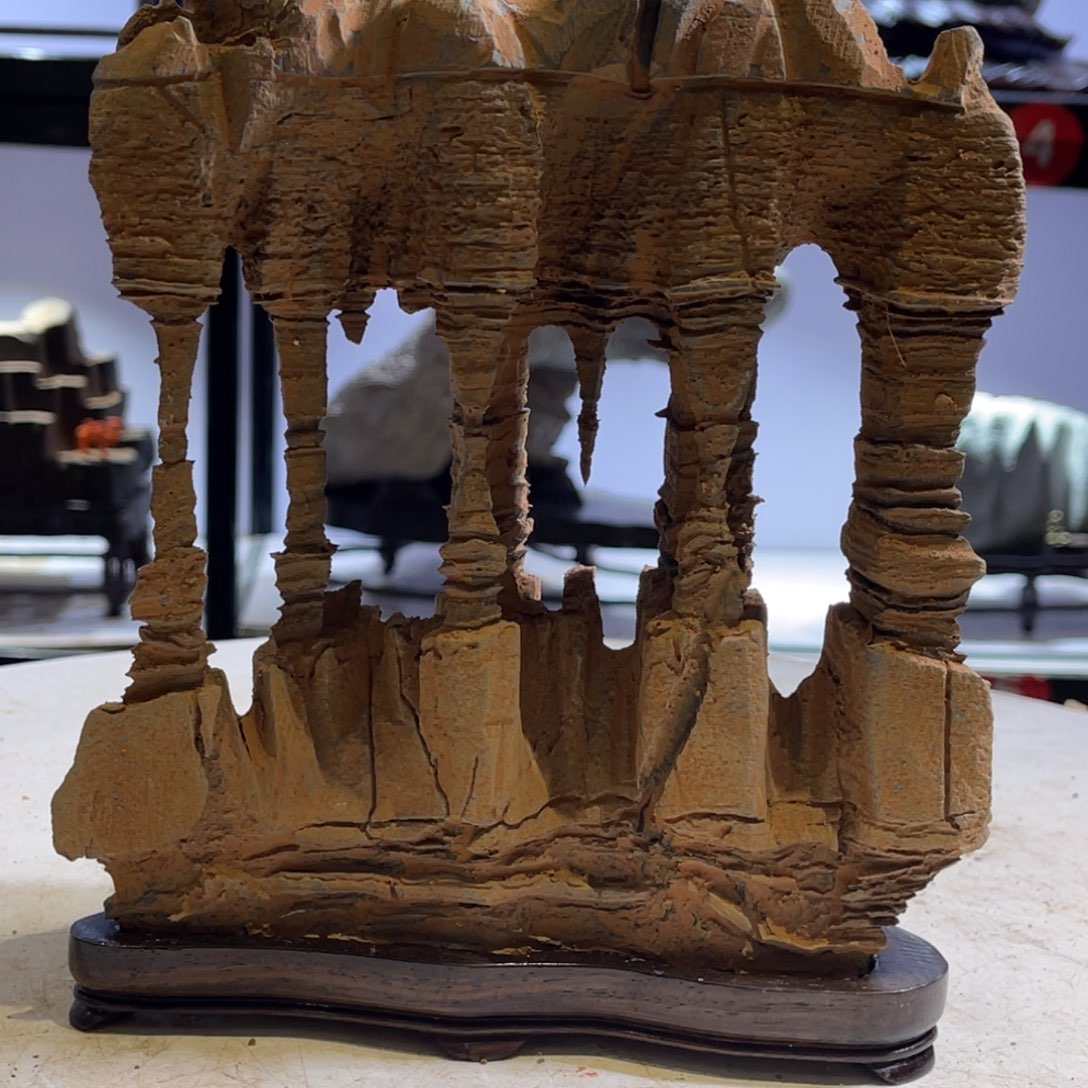 1***0石材灵璧石桥上看电视