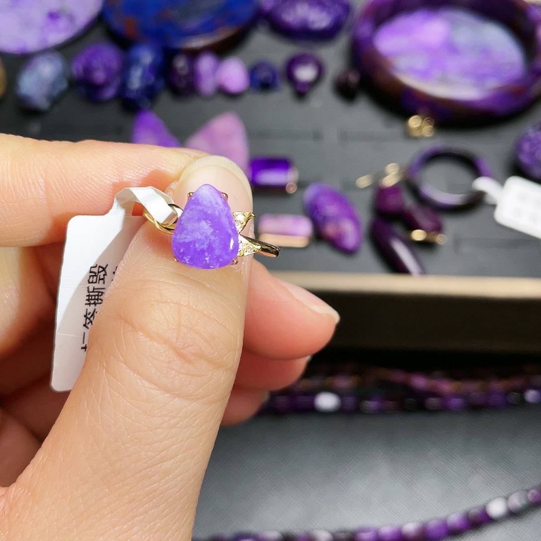 苏纪石（舒俱来）戒指银S925镶嵌