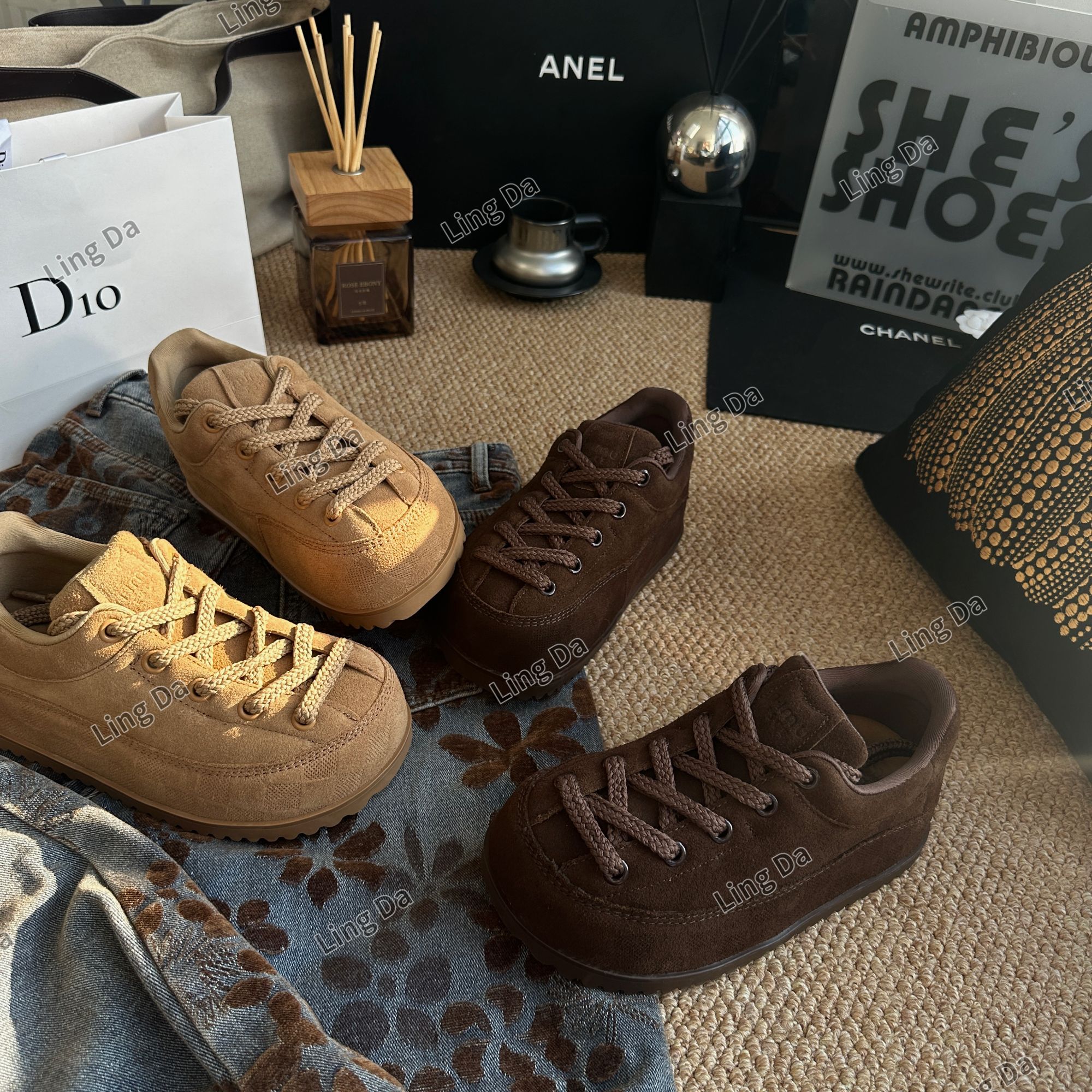 L玲L哒~2025 博肯胖丁 慵懒感加棉 软底鞋子单鞋增高中跟复古女鞋