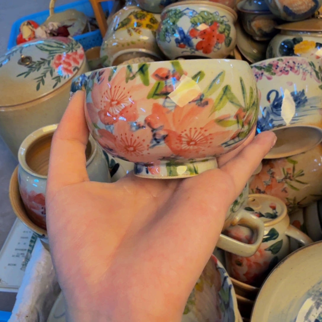 瓷片景德镇陶瓷手工手绘