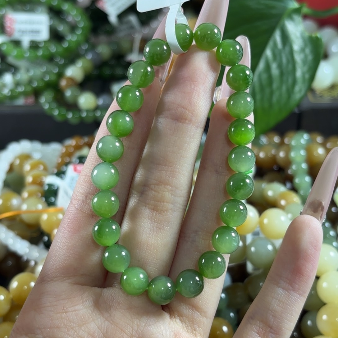 u***n手链未镶嵌和田玉拍5发1