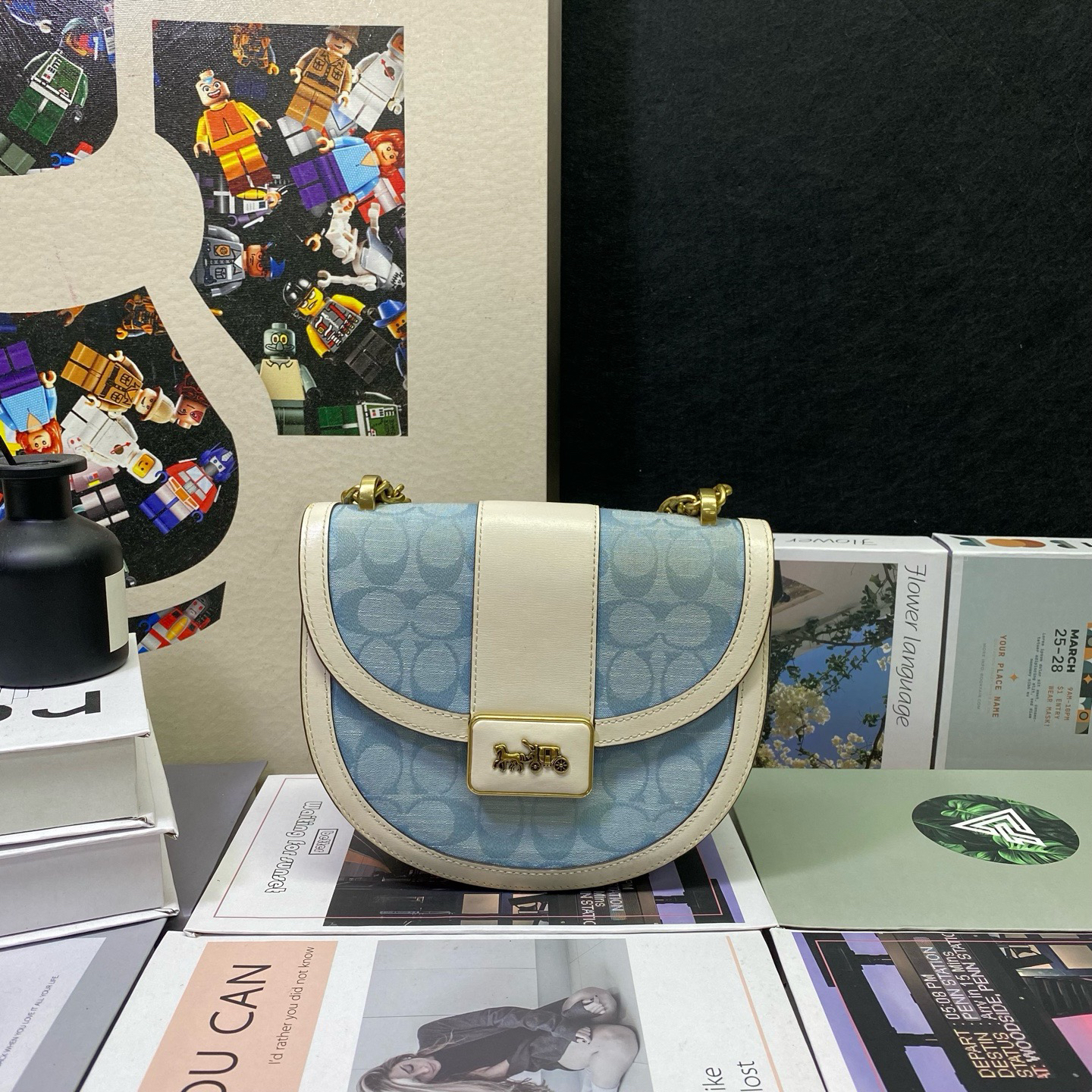 95新 COACH/蔻驰 23104斜挎包19*15