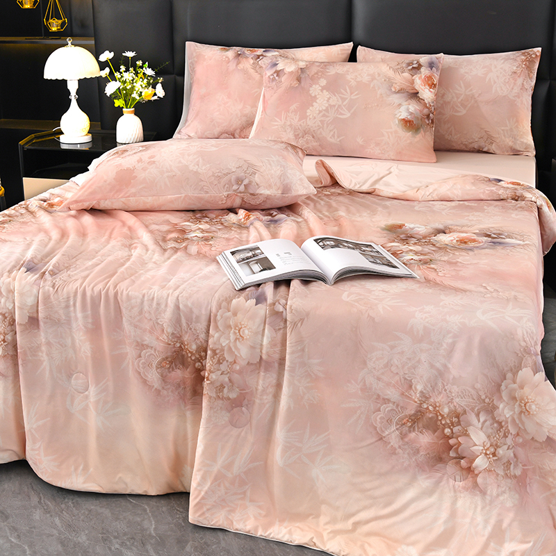 【Missyuan袁小姐家纺】夏季冰淇淋双面凉感夏被可机被子薄款蚕丝