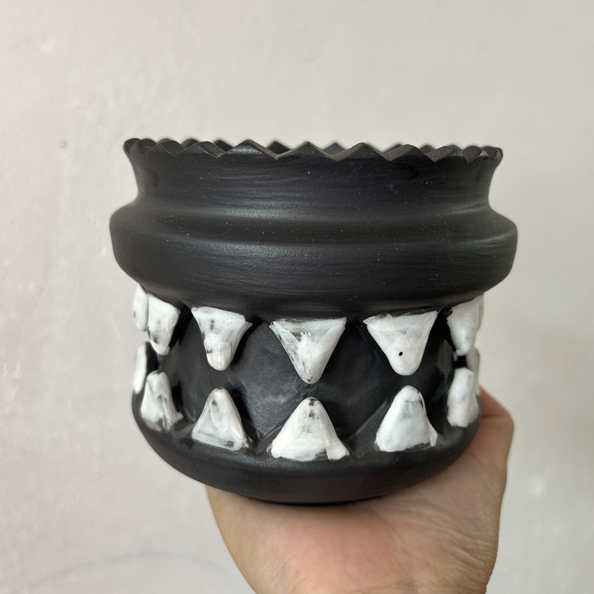 手工景德镇创意内口10.2外高10.5陶盆块根多肉仙人球植物盆栽花盆