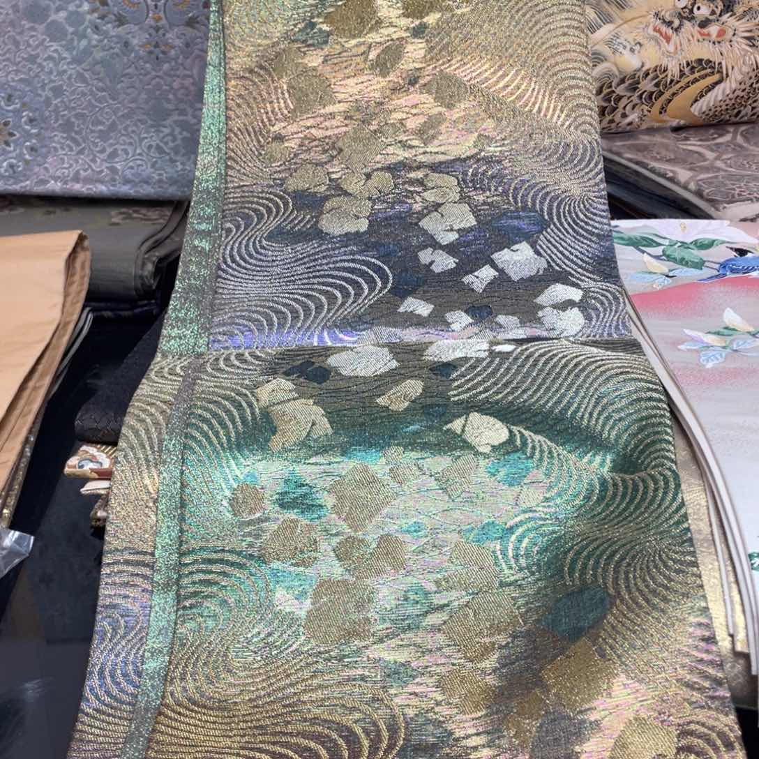 刺绣唐锦桑蚕丝正绢面料 佐波理