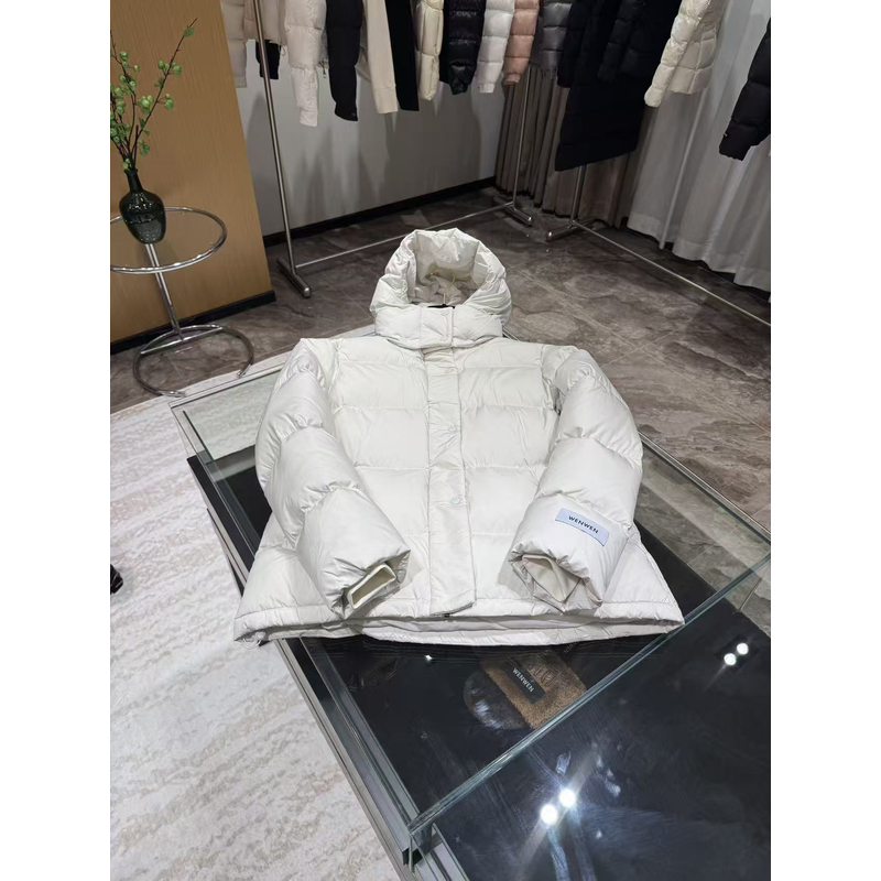 WW2025新款女士百搭时尚黑白拼色羽绒服A34