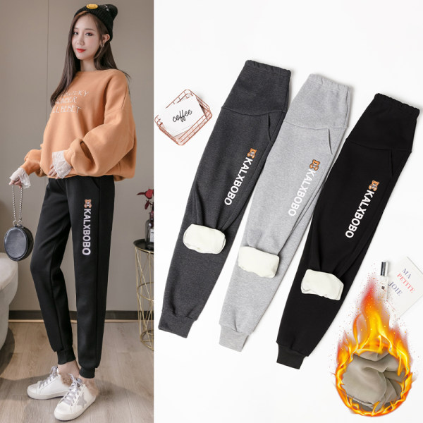 【清货】冬款加绒新款束脚孕妇裤春秋外穿宽松休外运动休闲穿裤