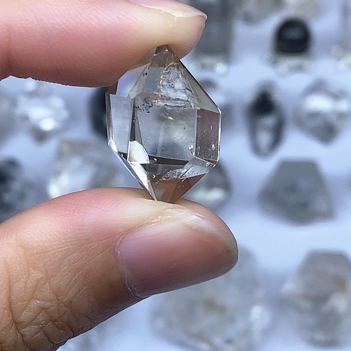 水晶颈饰未镶嵌双尖闪灵钻21mm+