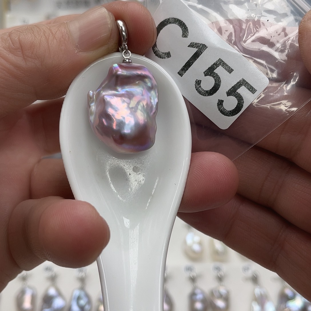 淡水珍珠颈饰银S925镶嵌纯**宁