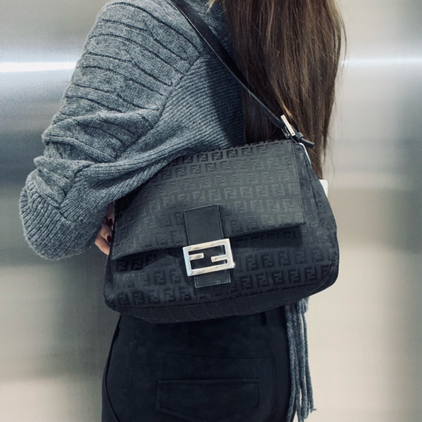 95新 FENDI/芬迪 老花单肩腋下包