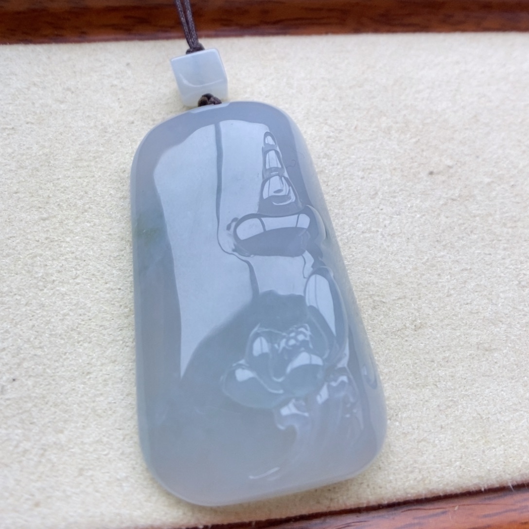 翡翠未镶嵌颈饰吊坠25