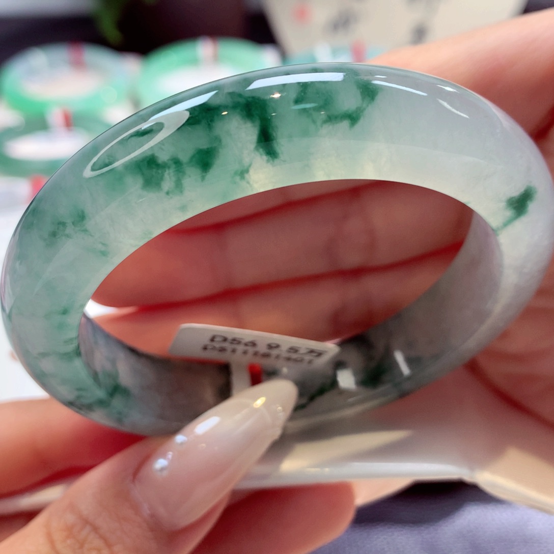 未镶嵌手镯翡翠泥鳅背18号66