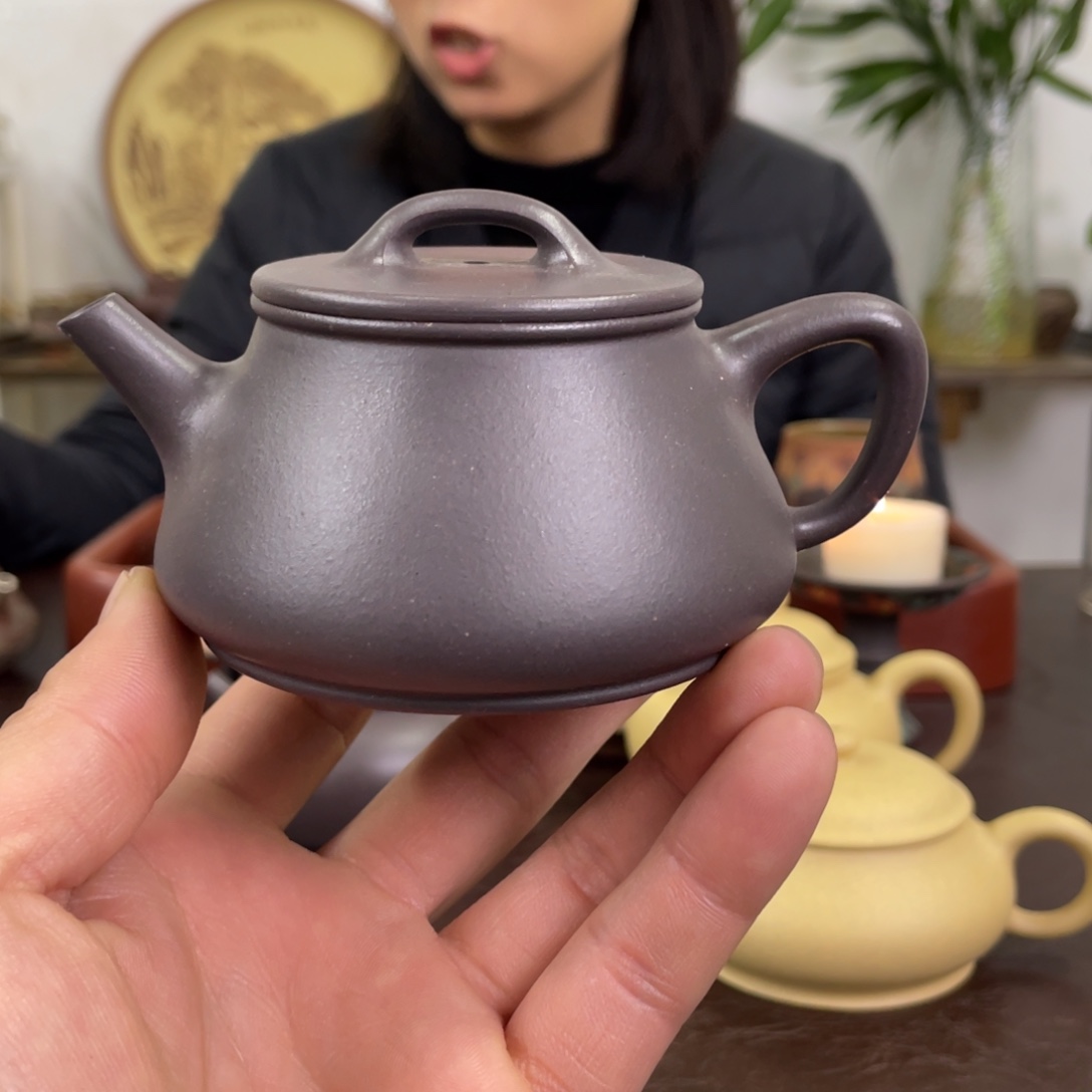 茶壶紫砂瓦瓢天青