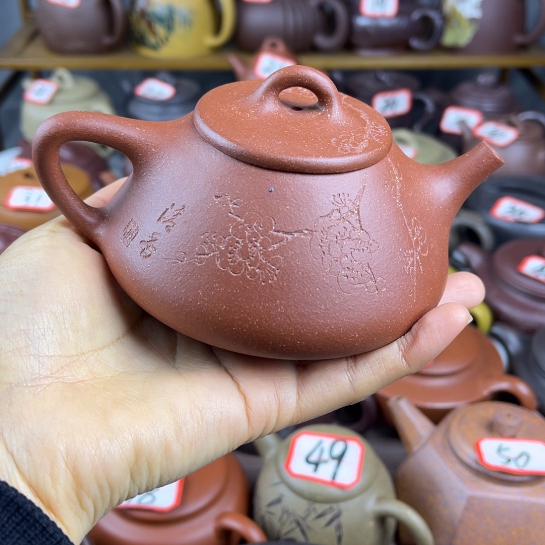 紫砂茶壶宜兴紫砂壶微瑕爆铁质