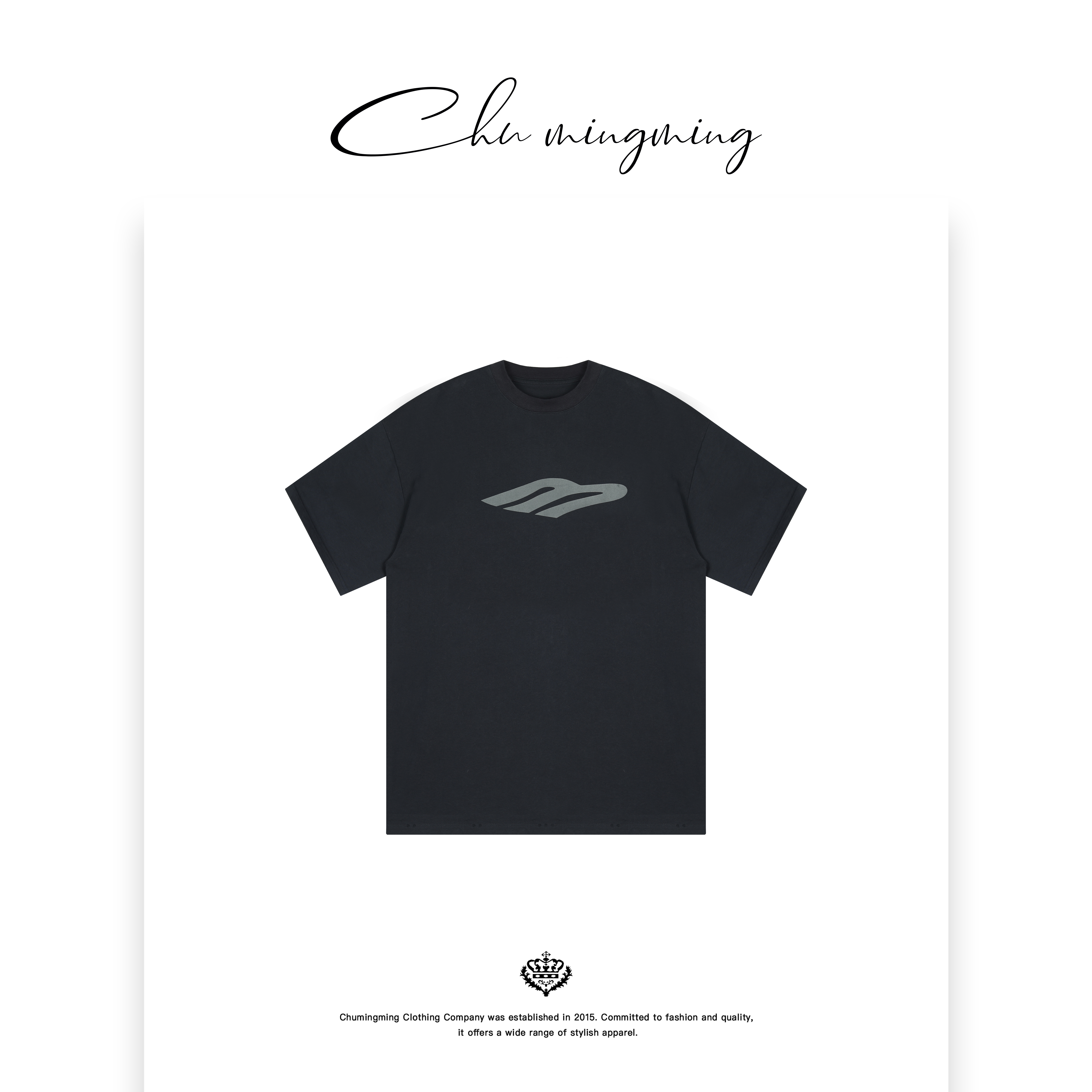 【CHUMINGMING】 《南星》字母短袖T恤YQ2501 