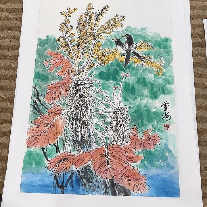 国画花鸟等多种鸟类和动物70.45