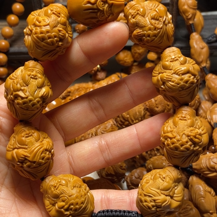 【闪购商品】橄榄核手串/手链用****子聚宝财神