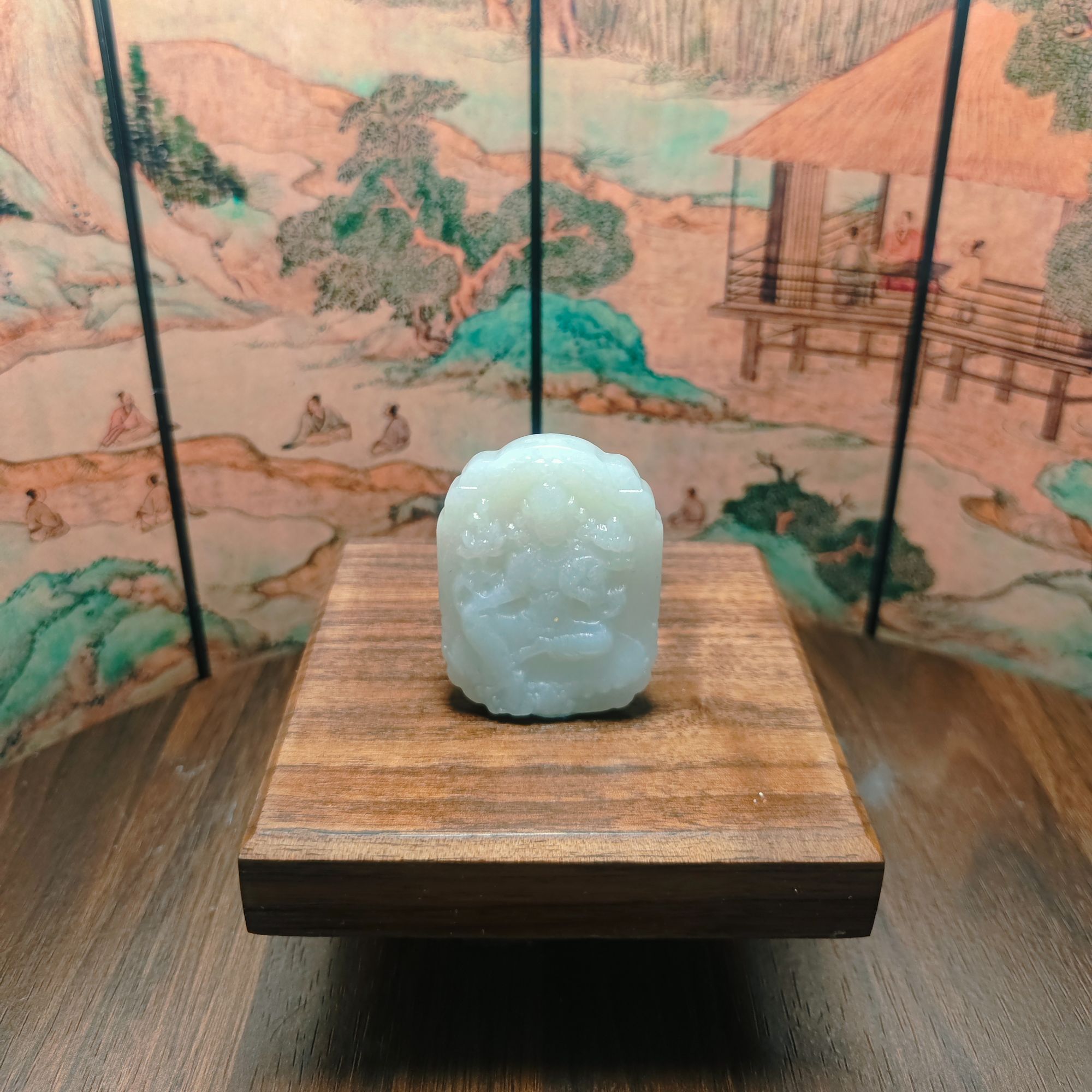 M和田玉观音吊坠0481