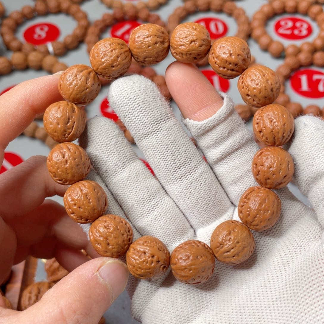 文玩核桃手串萌萌筋小正圆16mm