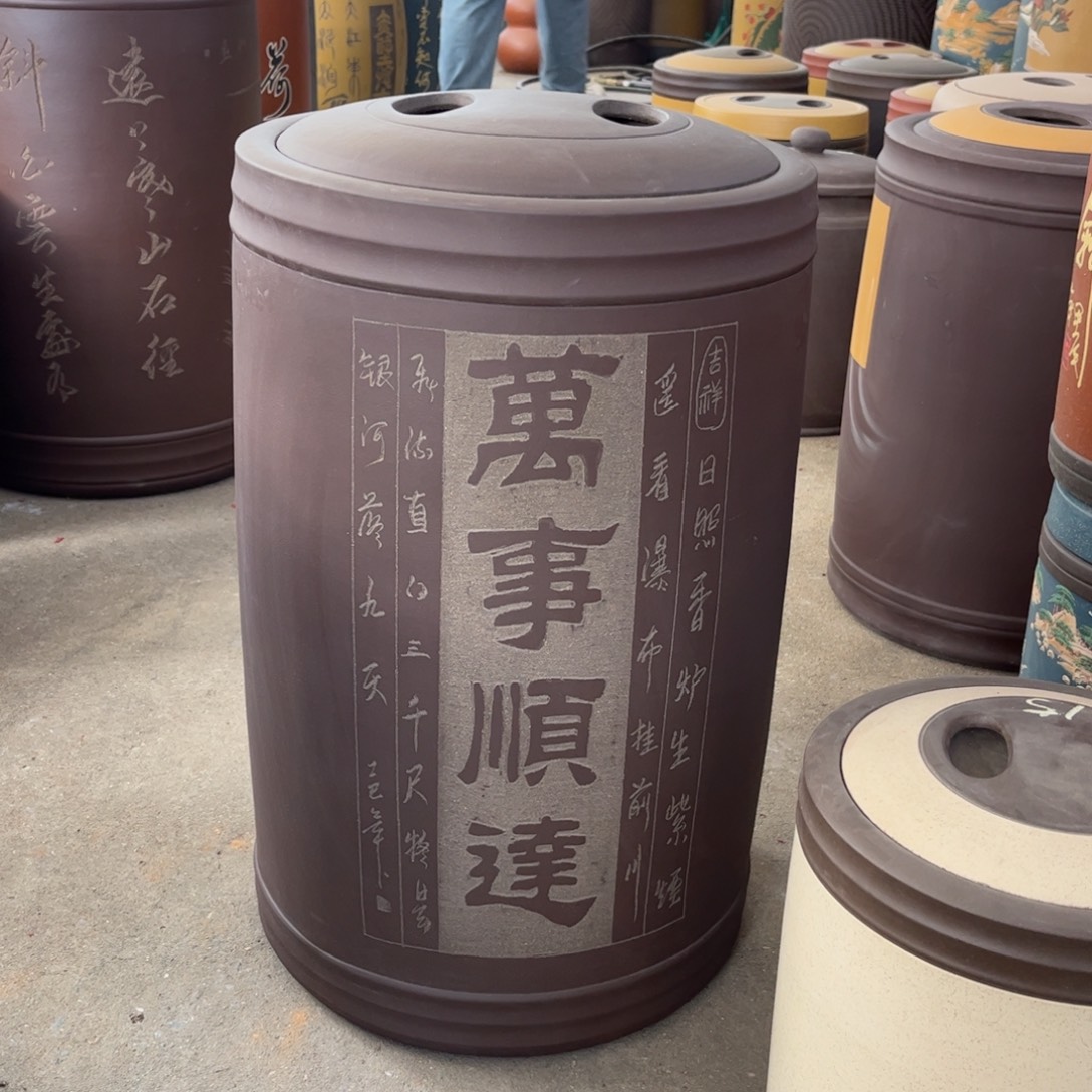 紫砂茶叶罐60饼茶叶罐