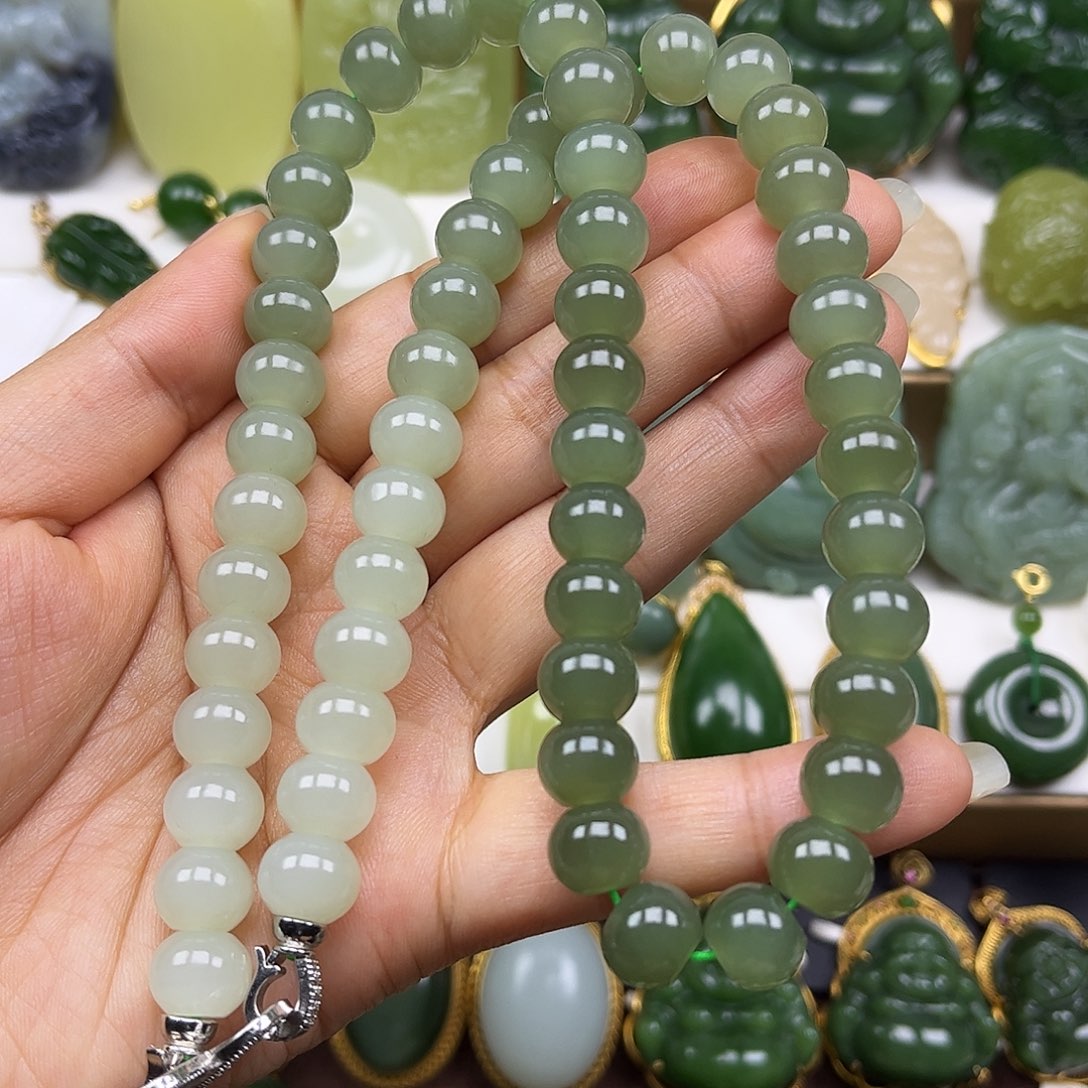 和田玉未镶嵌项链卡10