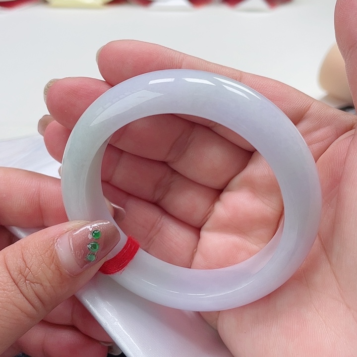 翡翠手镯未镶嵌缅甸翡翠手镯55圈