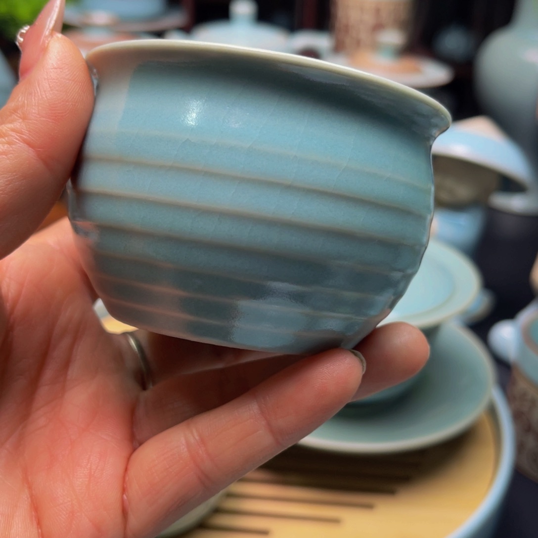 【闪购商品】摆件瓷汝瓷，壶，杯，壶，盖碗