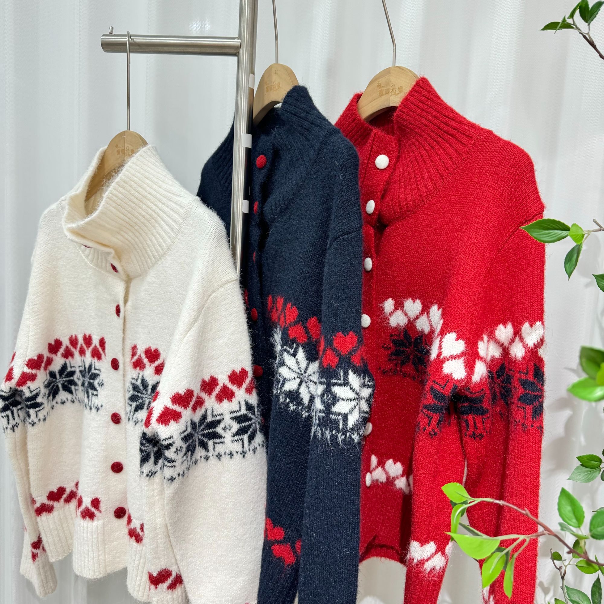 【宝贝家2】7883费尔岛毛衣可当开衫高品质长度60cm