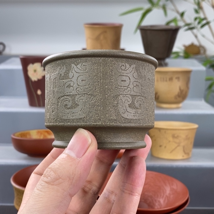 宜兴紫砂手工主人杯