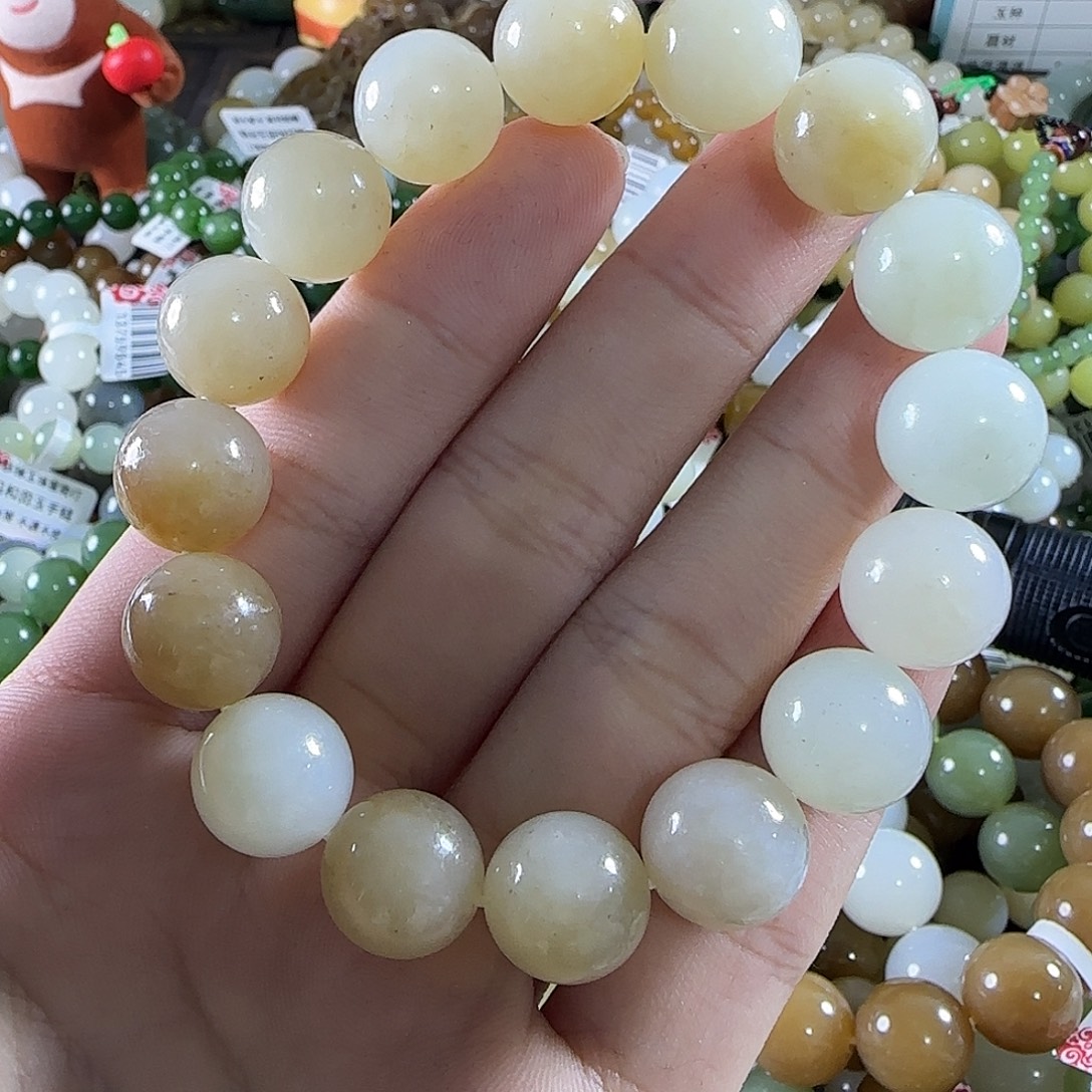 和田玉未镶嵌手链160