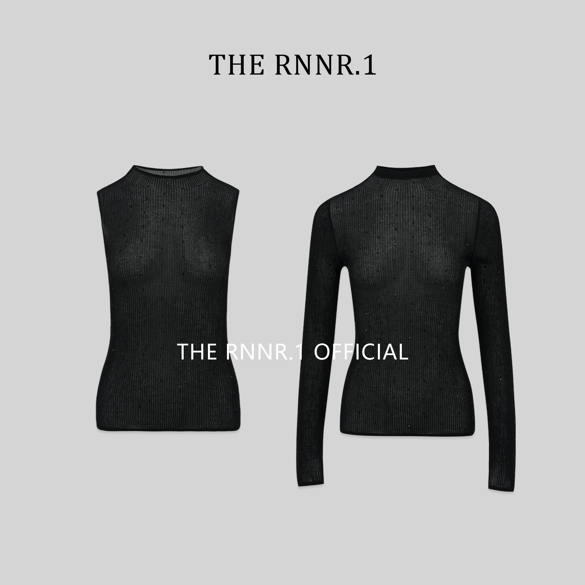 THE RNNR.1欧美风 黑色 性感 满钻 上衣