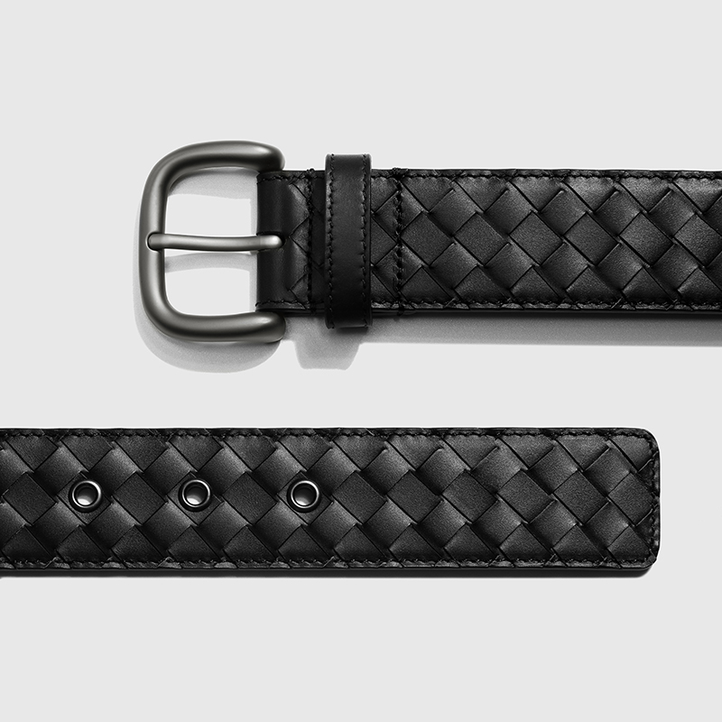经典宽3.8厘米男士头层牛皮纯手工编织腰带真牛皮皮带商务休闲