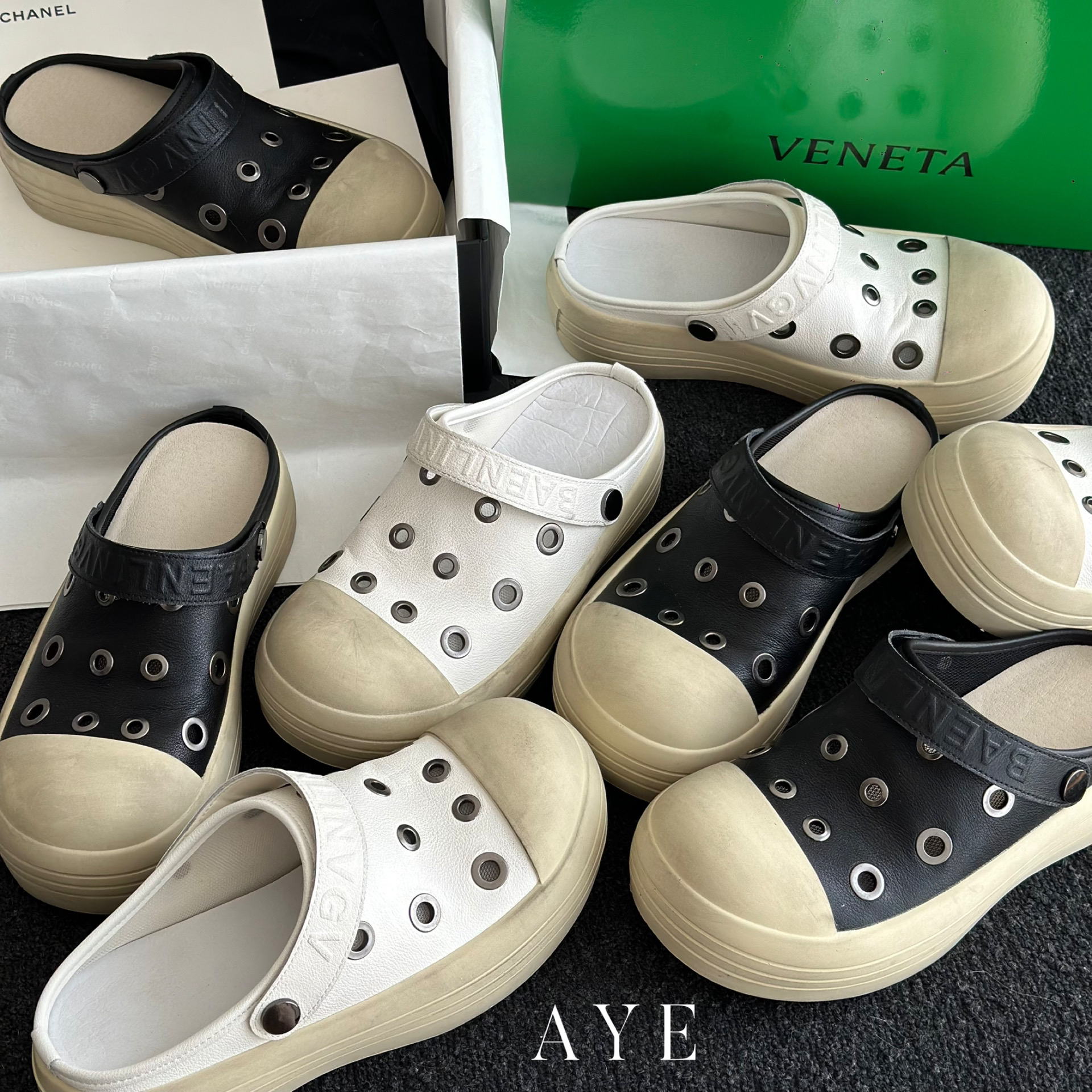 【AYE】25SS｜两穿擦色欧货勃肯鞋｜百搭休闲慵懒｜厚底增高5公分