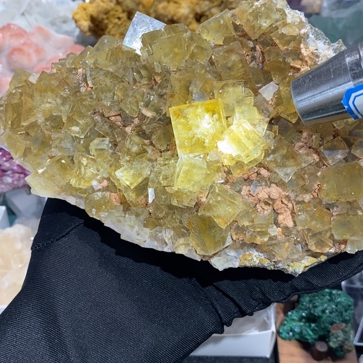 石材北京黄大摆件新 体好透