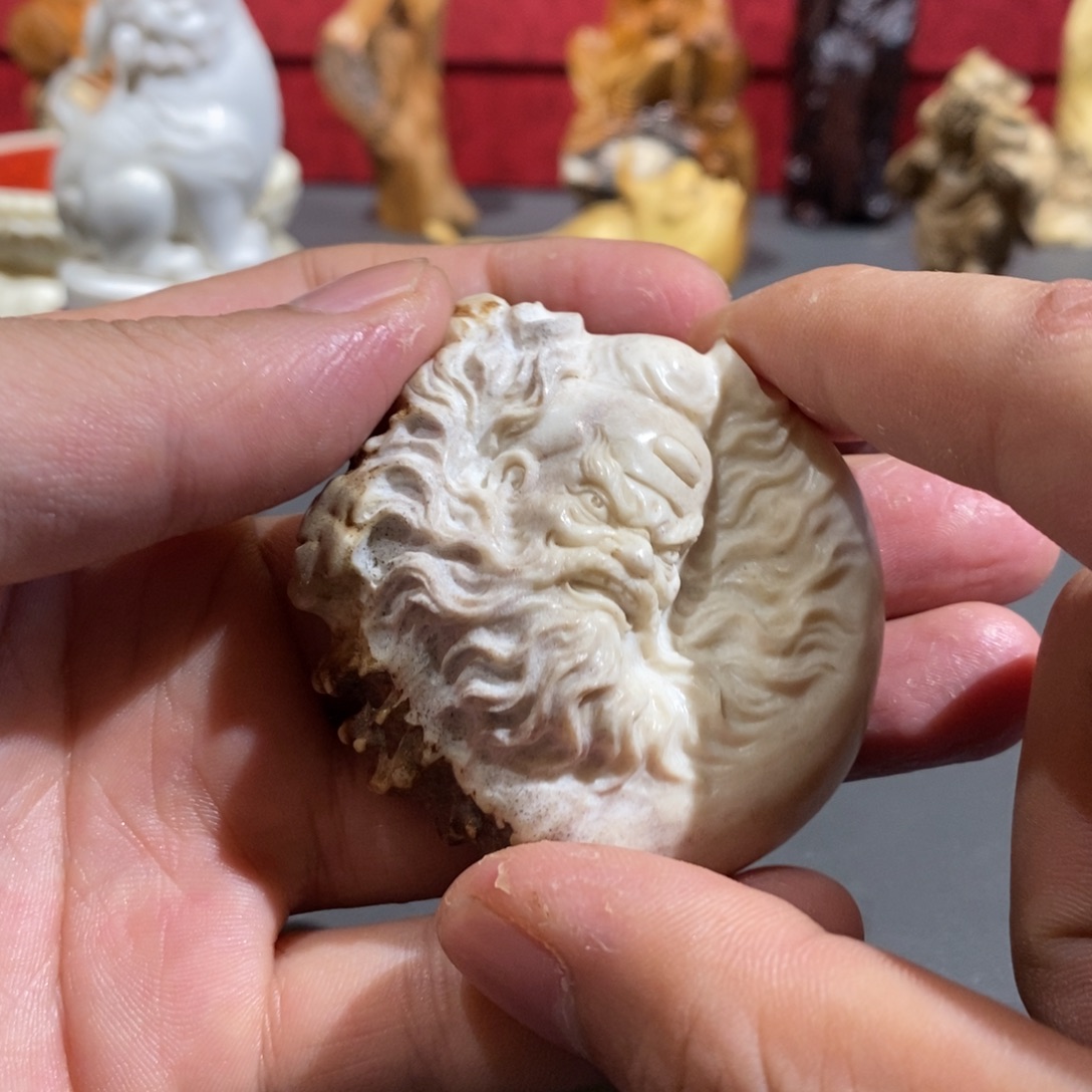 打***说檀香紫檀（小叶紫檀）钟馗纯手工雕刻