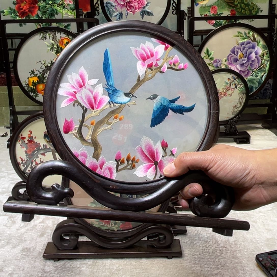 刺绣苏绣非遗传承摆件