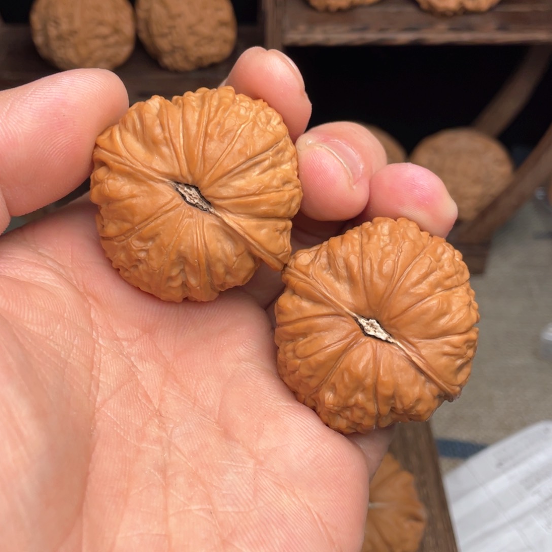 文玩核桃把件41毕业园底大肚南瓜墩