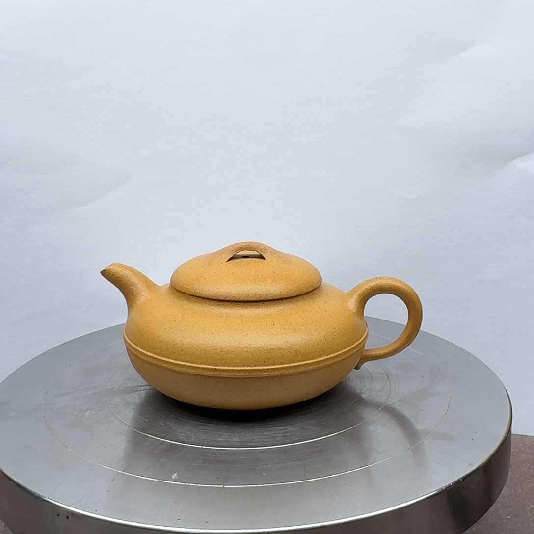 茶壶紫砂黄金段线圆