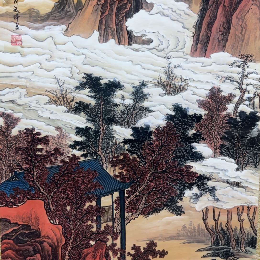国画QA原创山水作品！带证书！限购一单 