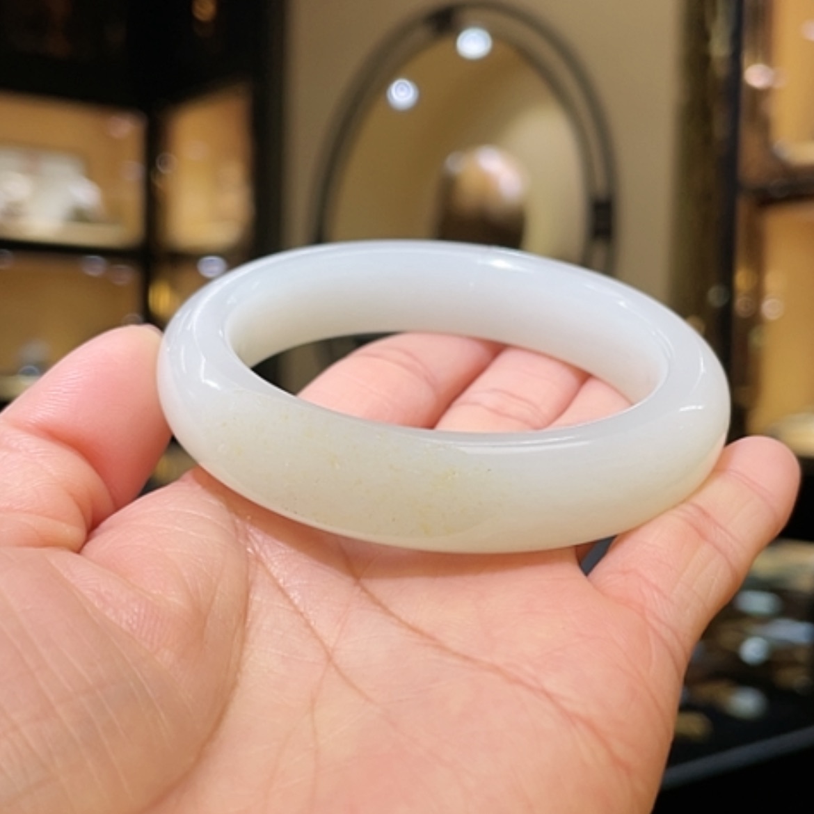 【闪购商品】和田玉手镯未镶嵌54.3#62.26g