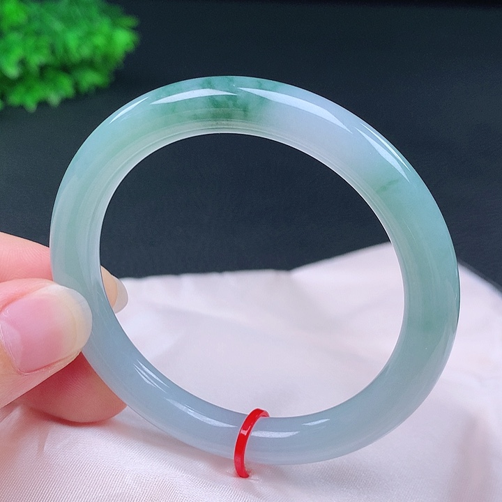 翡翠未镶嵌手镯53圈432606