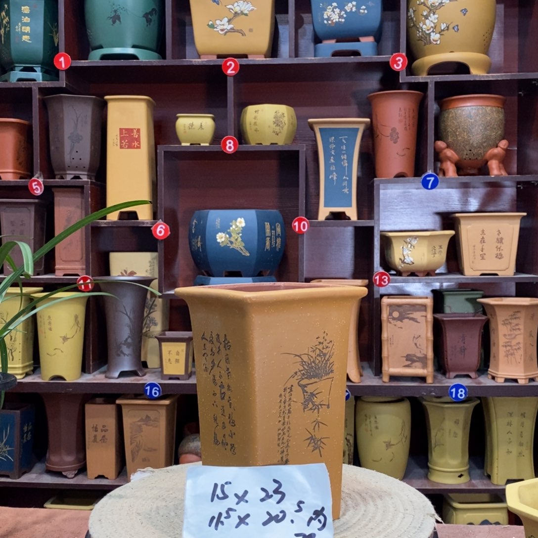 紫砂花盆紫砂花盆