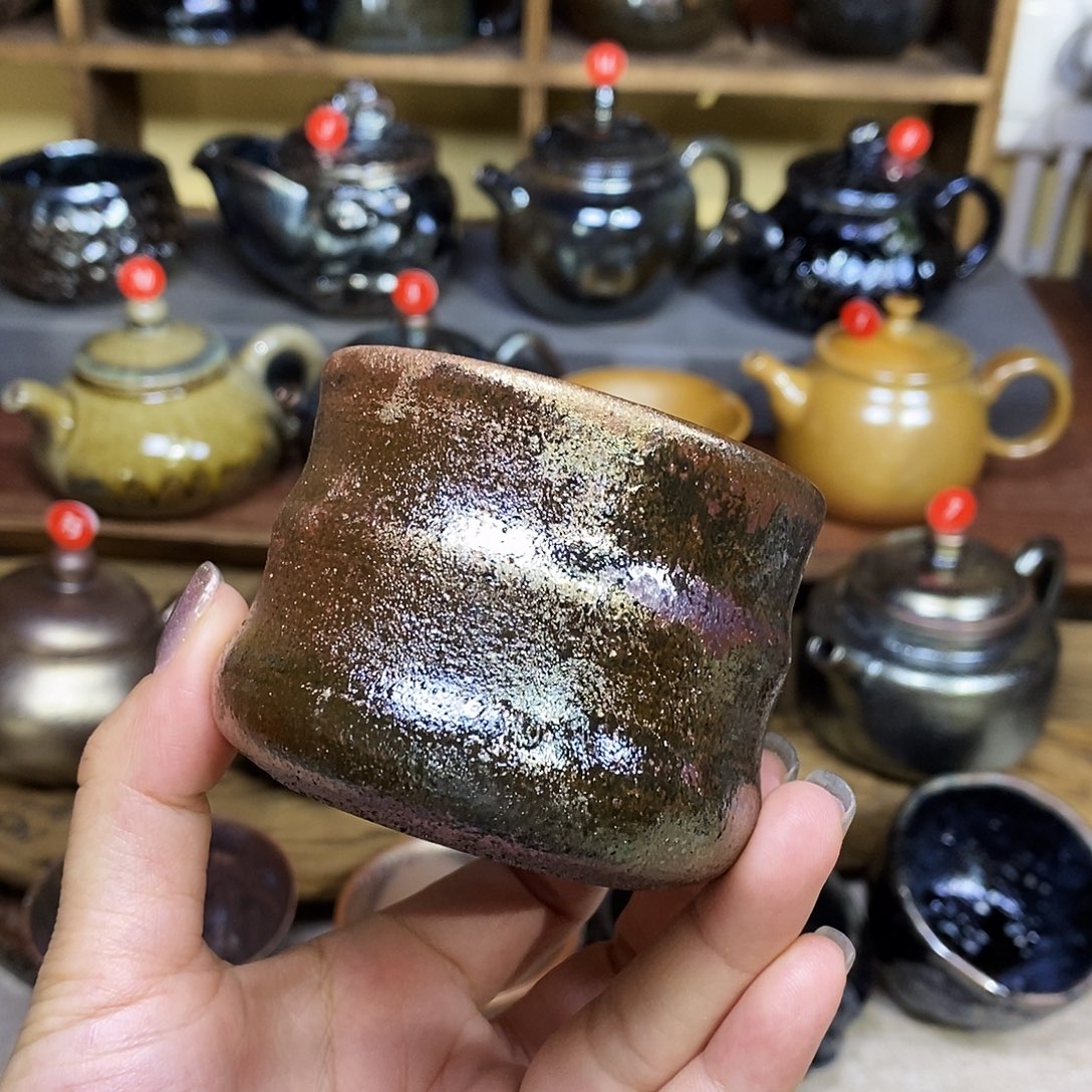 云南建水柴烧微瑕主人杯