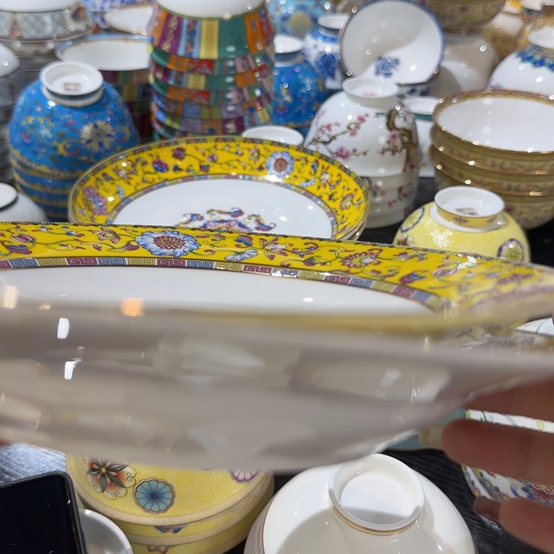 毕***骨瓷珐琅彩工艺制作