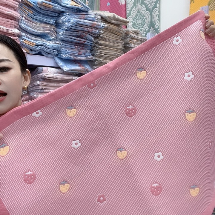 棉粉色小草莓纯棉