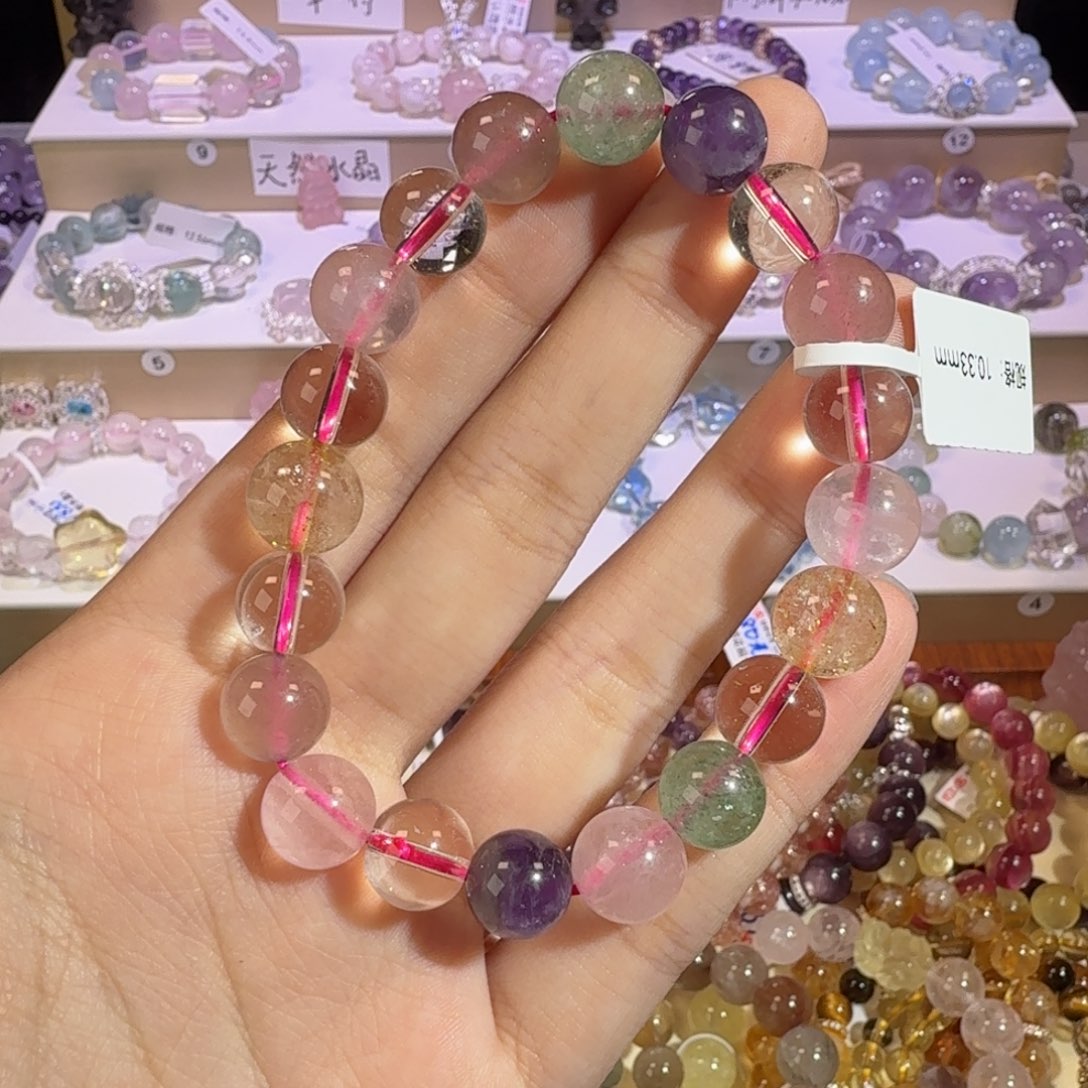 水晶手串未镶嵌多宝